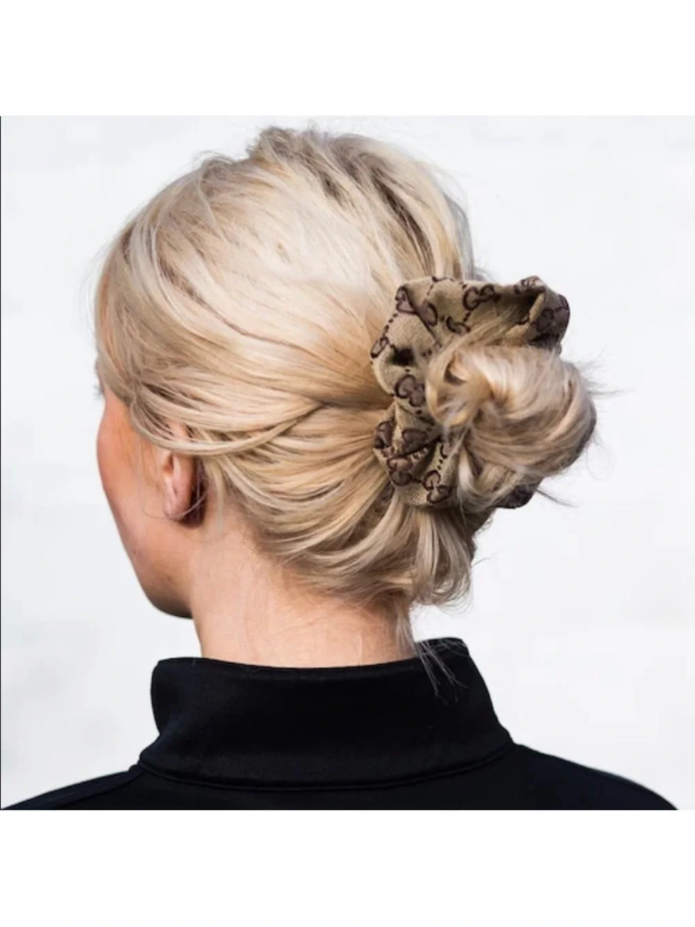 GG Monogram Luxury Hair Scrunchie 🤎